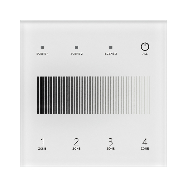 INTELLIGENT ARLIGHT Сенсорная панель SMART-DALI-301-11-4G-3SC-DT6 Белая (230V, встраиваемая, 2.4G) (IARL, IP20 Пластик, 5 лет) Lednikoff