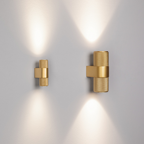 Светильник SP-SPICY-WALL-MINI-TWIN-S104x39-2x3W Day4000 (GD, 40 deg, 230V) (Arlight, IP20 Металл, 3 года) Lednikoff