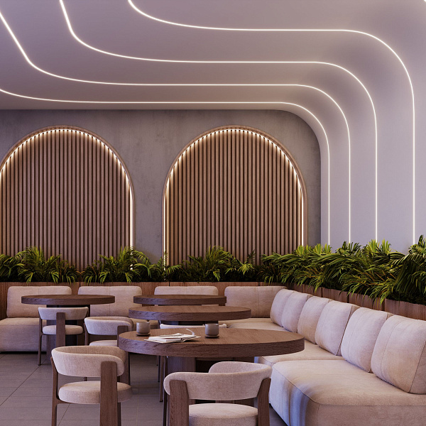 Силиконовый профиль WPH-FLEX-1616-TWIST-S11-20m WHITE (Arlight, Силикон) Lednikoff