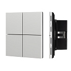 INTELLIGENT ARLIGHT Кнопочная панель KNX-304-23-IN Silver (BUS, Frameless) (IARL, IP20 Металл, 2 года) Lednikoff