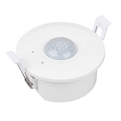 INTELLIGENT ARLIGHT Датчик движения SMART-0-10V-1001-14-62-IN White (230V, 1x4A, Relay, PIR, 2.4G) (IARL, IP20 Пластик, 5 лет)