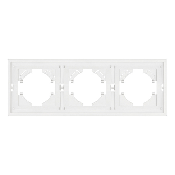 Рамка пластиковая FRM-TENDO-SFPL-3-WH (Arlight, Матовый белый) Lednikoff