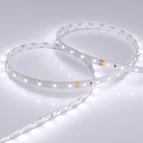 Светодиодная лента RT 2-5000 24V White6000 (3528, 300 LED, LUX) (Arlight, 4.8 Вт/м, IP20) Lednikoff