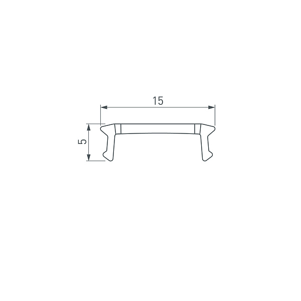 Экран LINE-2000 NARROW WHITE (Arlight, Пластик) Lednikoff