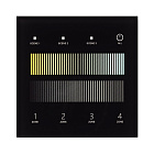 INTELLIGENT ARLIGHT Сенсорная панель SMART-DALI-301-11-4G-3SC-DT8 Черная (230V, встраиваемая, 2.4G) (IARL, IP20 Пластик, 5 лет) Lednikoff