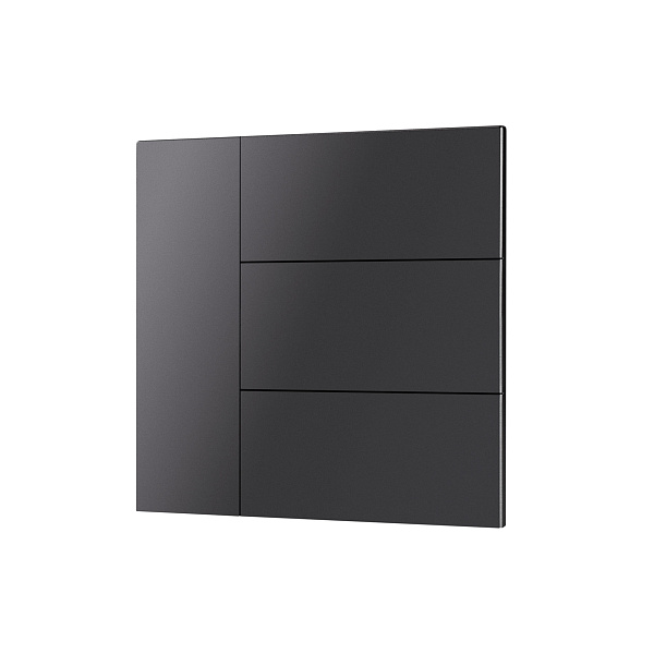 INTELLIGENT ARLIGHT Накладка панели KNX-23-4G-SUF Dark Grey (Backlightless) (IARL, IP20 Металл, 2 года) Lednikoff