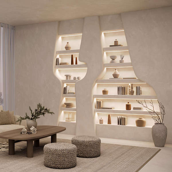 Светодиодная лента UL-A168-8mm 24V White-MIX-CX2 (18 W/m, IP20, 5m) (Arlight, резка 2 светодиода) Lednikoff