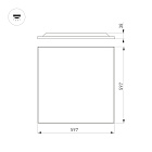 Светильник DL-TITAN-FRAMELESS-S600x600-40W Warm3000 (WH, 120 deg, CRI90, 230V) (Arlight, IP40 Металл, 5 лет) Lednikoff