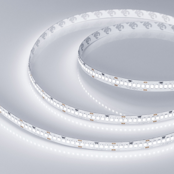Светодиодная лента RT 2-5000 24V White5500 10mm (2835, 252 LED/m, LUX) (Arlight, 10 Вт/м, IP20) Lednikoff