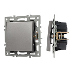 Механизм выключателя одноклавишный непроходной SWT-MK01-PL-GR (250V, 16A) (Arlight, -) Lednikoff