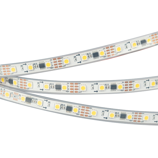 Светодиодная лента SPI-5000P-5060-60 12V Cx3 White6000-Auto (12mm, 13.2W, IP66) (Arlight, Закрытый, IP66) Lednikoff