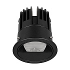 Светильник встраиваемый DL-VEILA-R63-8W Warm3000 (Черный RAL9005, A44x46 deg, 230V) (Arlight, IP20 Металл, 5 лет) Lednikoff