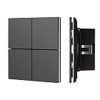 INTELLIGENT ARLIGHT Кнопочная панель KNX-304-23-IN Black (BUS, Frameless) (IARL, IP20 Металл, 2 года) Lednikoff