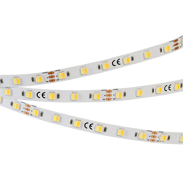 Светодиодная лента RT-B60-10mm 24V White-MIX 2Ch (14.4 W/m, IP20, 5060, 5m) (Arlight, Изменяемая ЦТ) Lednikoff