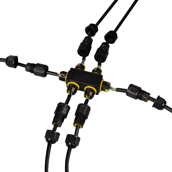 Коннектор NEO-GERM-3pin-TT-WTW (4-8mm) (Arlight, IP68) Lednikoff