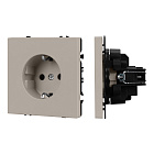 Механизм электрической розетки SCT-NOBE-MEU1-SFPL-CA (230V, 16A) (Arlight, Кашемир) Lednikoff