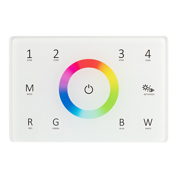 Панель Sens SMART-P85-RGBW White (230V, 4 зоны, 2.4G) (Arlight, IP20 Пластик, 5 лет) Lednikoff