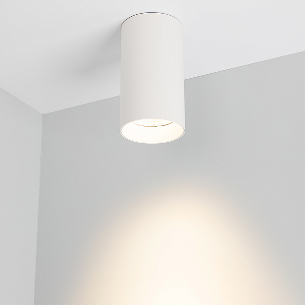 Светильник накладной SP-POLO-R85-1-15W Warm White 40deg (White, White Ring) (Arlight, IP20 Металл, 3 года) Lednikoff