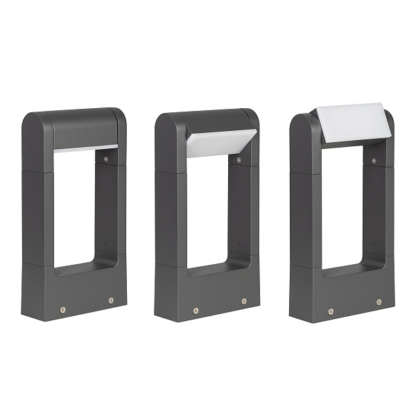 Светильник LGD-PATH-FRAME-ROTARY-H300-6W Warm3000 (GR, 111 deg, 230V) (Arlight, IP65 Металл, 3 года) Lednikoff