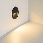Светильник встраиваемый LTD-RIBONIK-R138-5W Warm3000 (Черный, 50 deg, 230V) (Arlight, IP65 Металл, 5 лет) Lednikoff
