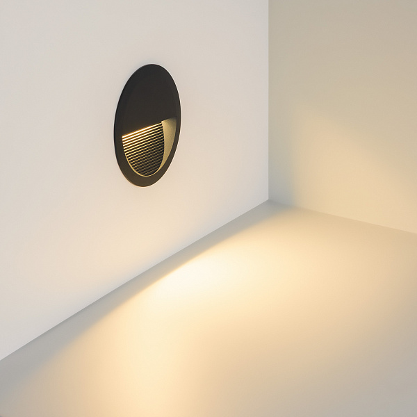 Светильник встраиваемый LTD-RIBONIK-R138-5W Warm3000 (Черный, 50 deg, 230V) (Arlight, IP65 Металл, 5 лет) Lednikoff