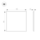 Светильник DL-TITAN-S600x600-40W Day4000-MIX (Белый, 120 deg, 230V, DALI) (Arlight, IP40 Металл, 7 лет) Lednikoff