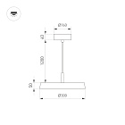 Светильник SP-ELEGANT-R300-17W Warm3000 (BK, 120 deg, 230V) (Arlight, IP20 Металл, 3 года) Lednikoff