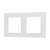 Рамка стеклянная FRM-GLARE-GS-2-WH (Arlight, -)