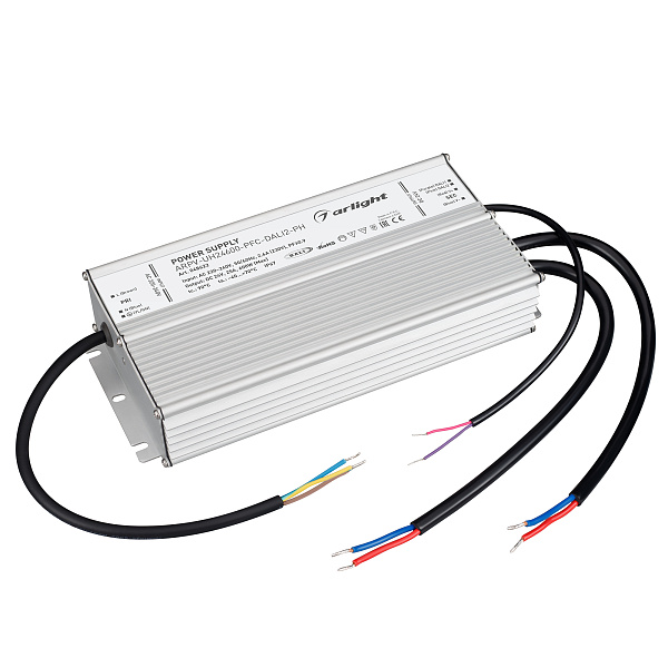 Блок питания ARPV-UH24600-PFC-DALI2-PH (24V, 25A, 600W) (Arlight, IP67 Металл, 7 лет) Lednikoff