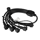 Коннектор питания ARD-CLASSIC-SYNC-RGB Black (230V, 5 ports) (Ardecoled, Закрытый) Lednikoff