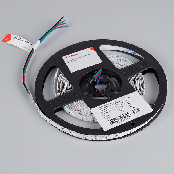 Светодиодная лента RZ-A60-8mm 24V RGB (8 W/m, IP20, 2835, 5m) (Arlight, -) Lednikoff