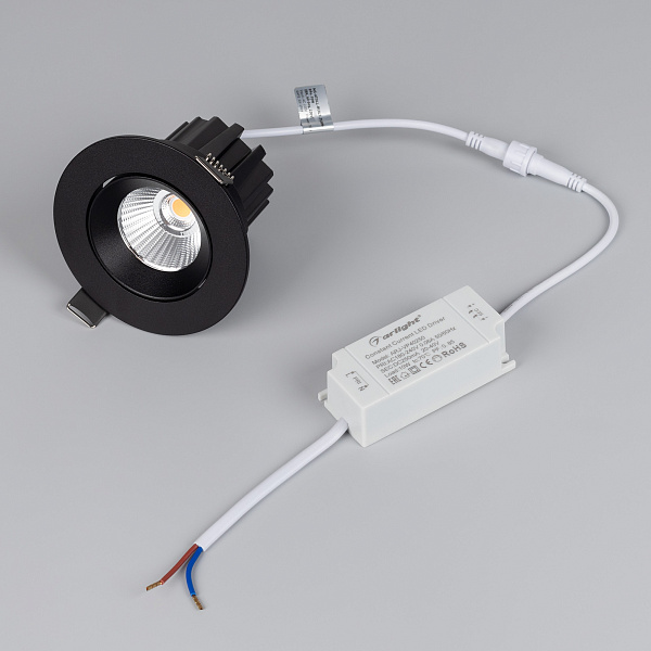 Светильник MS-ATOLL-BUILT-TURN-R94-10W Day4000 (BK, 36 deg, 230V) (Arlight, IP54 Металл, 5 лет) Lednikoff