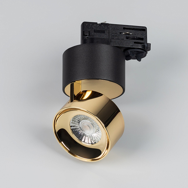 Светильник SP-PLURIO-TRACK-4TR-R77-9W Warm3000 (BK-BRS, 36 deg, 230V) (Arlight, IP20 Металл, 3 года)