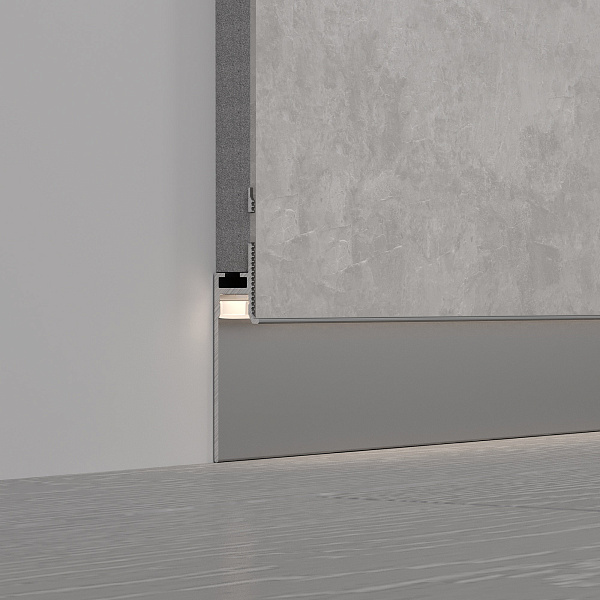 Профиль PLINTUS-FANTOM-H35-2000 ANOD (Arlight, Алюминий) Lednikoff