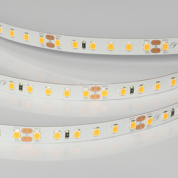 Светодиодная лента UL-A120-8mm 24V Warm2400 (9.6 W/m, IP20, 5m) (Arlight, 7 лет) Lednikoff