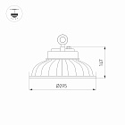 Светильник SP-DRAGON-PREMIUM-R295-120W Day5000 (GR, 120 deg, 230V) (Arlight, IP65 Металл, 5 лет) Lednikoff
