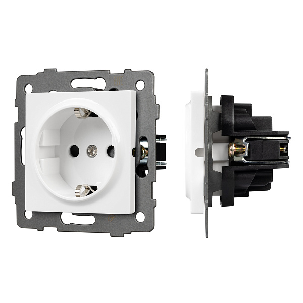 Механизм электрической розетки SCT-MEU1-PL-WH-V (250V, 16A) (Arlight, -) Lednikoff
