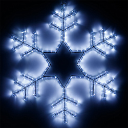 Фигура cветодиодная ARD-SNOWFLAKE-M4-750x750-324LED White (230V, 18W) (Ardecoled, IP65, 1 год)