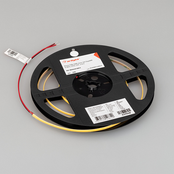 Светодиодная лента COB-X480-4mm 24V Day4000 (4 W/m, IP20, CSP, 5m) (Arlight, -) Lednikoff