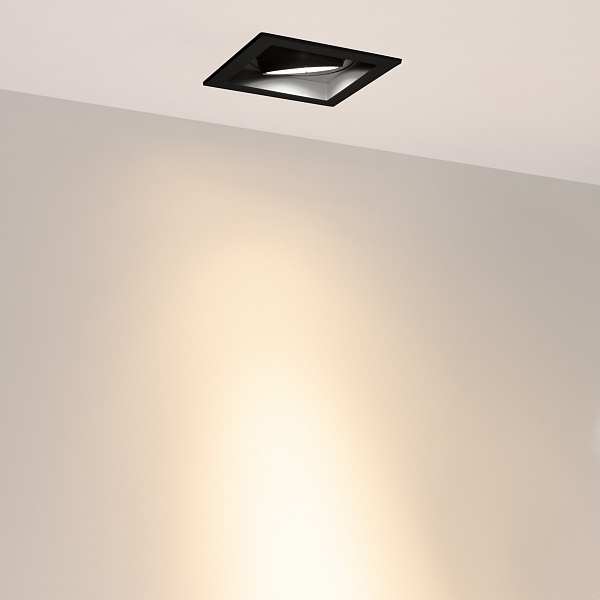 Светильник MS-VORTEX-BUILT-S117x117-20W Warm3000 (BK-BK, 20 deg, 230V) (Arlight, IP20 Металл, 5 лет) Lednikoff