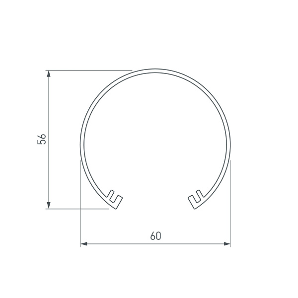 Экран SL-ROUND-D60-2000 OPAL (Arlight, Пластик) Lednikoff