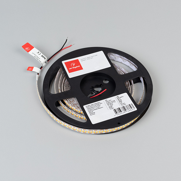 Светодиодная лента FC-A240-10mm 24V White6000-CX1 (24 W/m, IP20, 5m) (Arlight, резка 1 светодиод) Lednikoff