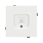 Механизм компьютерной розетки SCT-TENDO-MPC1-SFPL-WH (RJ-45, CAT6) (Arlight, Матовый белый) Lednikoff