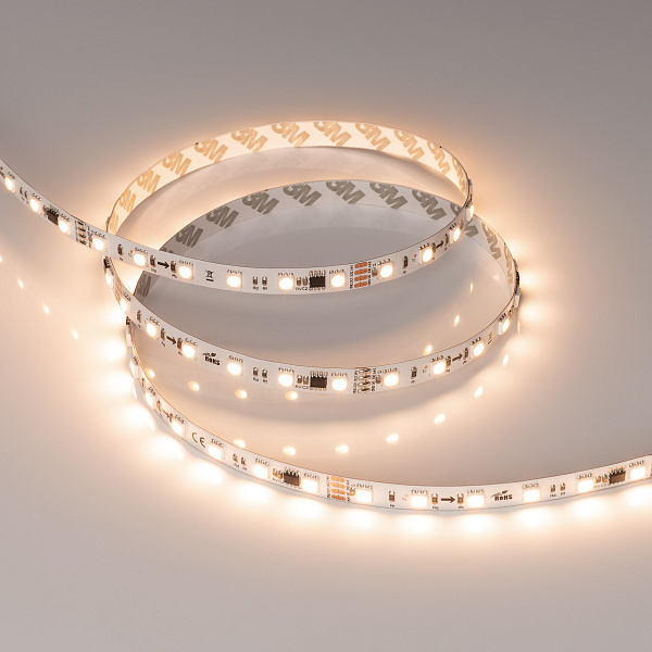 Светодиодная лента SPI-B60-10mm 24V Warm3000-PX6-RAM (15 W/m, IP20, 5060, 5m) (Arlight, бегущий огонь) Lednikoff