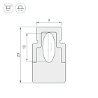 Профиль WPH-FLEX-STR-Н20-10m White (Arlight, Пластик) Lednikoff