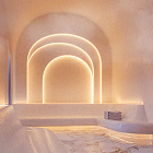 Светодиодная лента герметичная COB-PSW-X480-8mm 24V Warm2400 (6 W/m, IP67, TWP100, 5m) (Arlight, CRI>90) Lednikoff