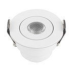 Светильник встраиваемый LTM-R52-3W Warm3000 (Белый, 30 deg, 230V) (Arlight, IP40 Металл, 5 лет) Lednikoff
