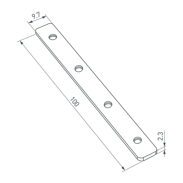 Соединитель профиля SL-COMFORT-3551-180 Set (Arlight, Металл) Lednikoff