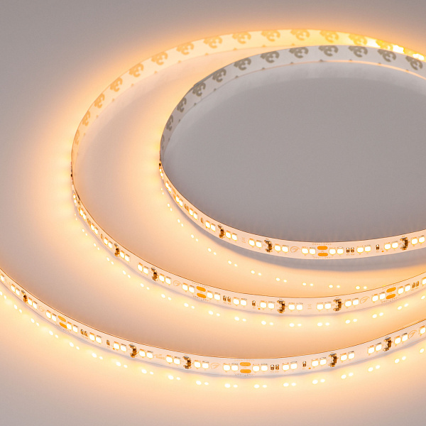 Светодиодная лента RT-A168-10mm 24V Dim-To-Warm (14.4 W/m, IP20, 2835, 5m) (Arlight, Dim-To-Warm) Lednikoff