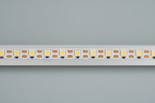 Светодиодная лента RT-B72-10mm 12V Warm2700-CX1 (15.6 W/m, IP20, 5060, 5m) (Arlight, резка 1 светодиод) Lednikoff